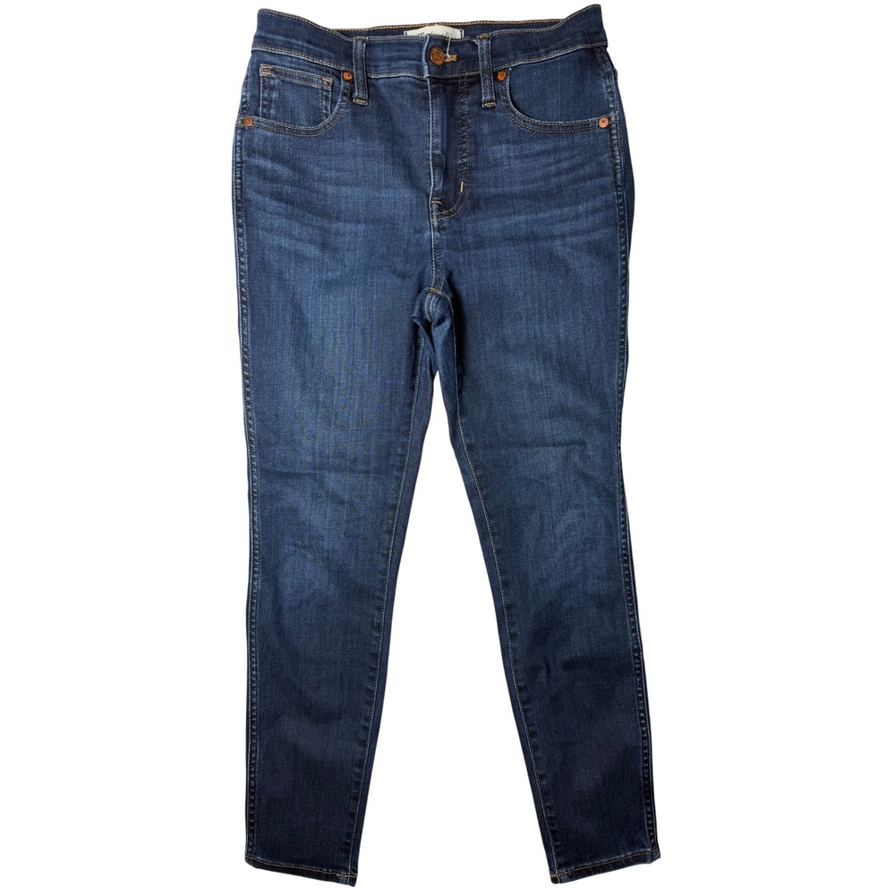 Madewell 10 High-Rise Skinny Jeans‎ Dark Wash Denim 26P Petite Blue Pants